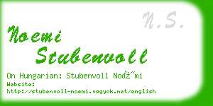 noemi stubenvoll business card